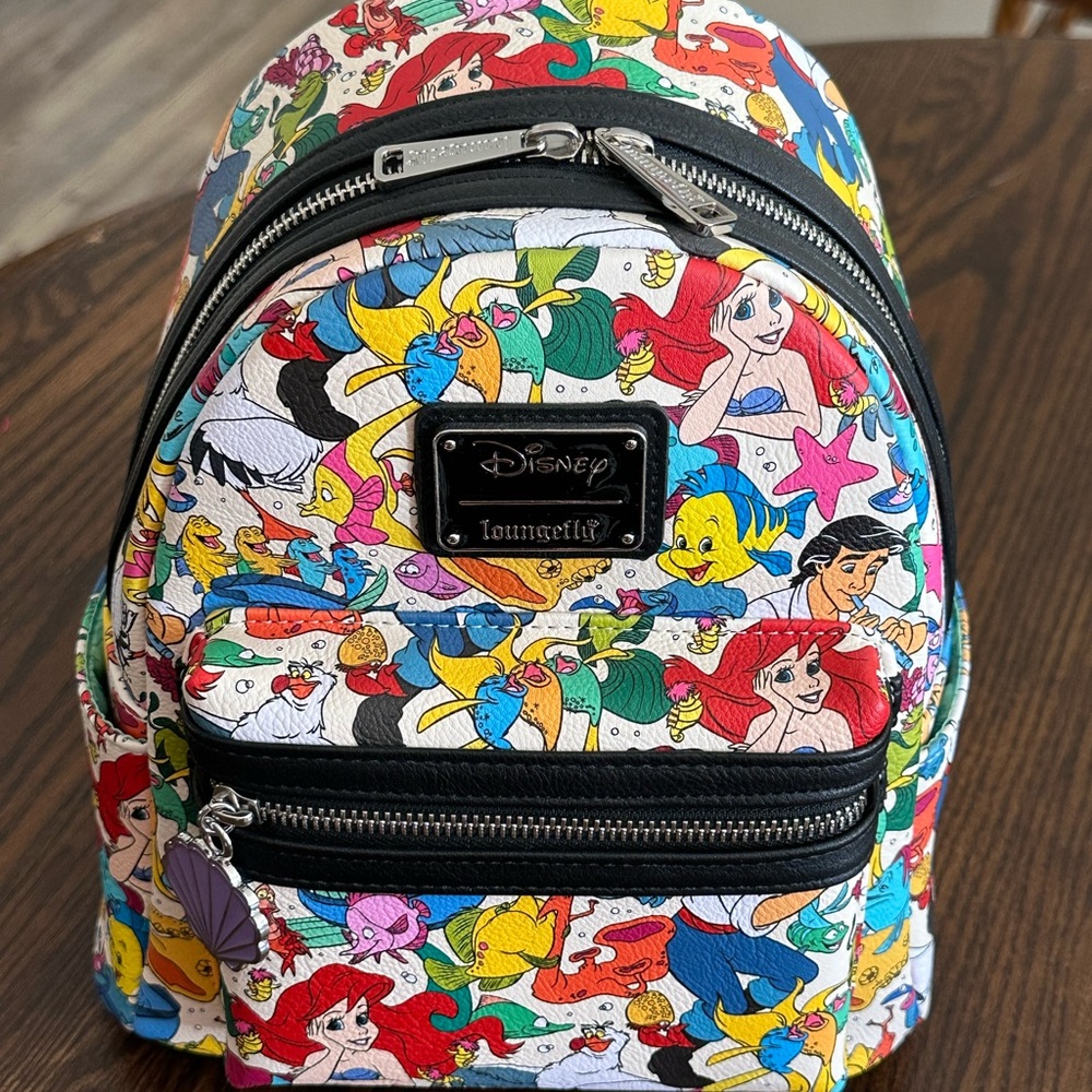 NWT Loungefly Disney Little Mermaid Backpack rare HTF